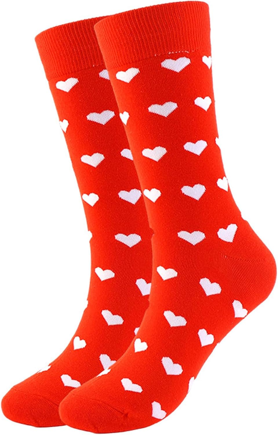 Chaussettes fantaisie – hauteur mi-mollet, à motifs, en coton