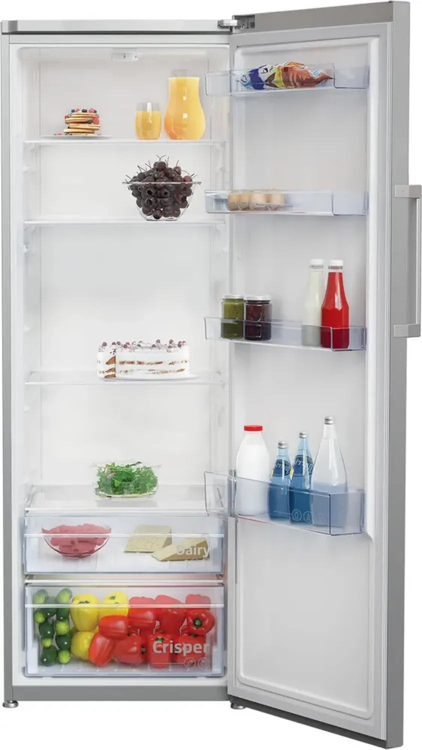 Réfrigérateur Simple Beko 367 L Gris Acier - Classe Énergétique E