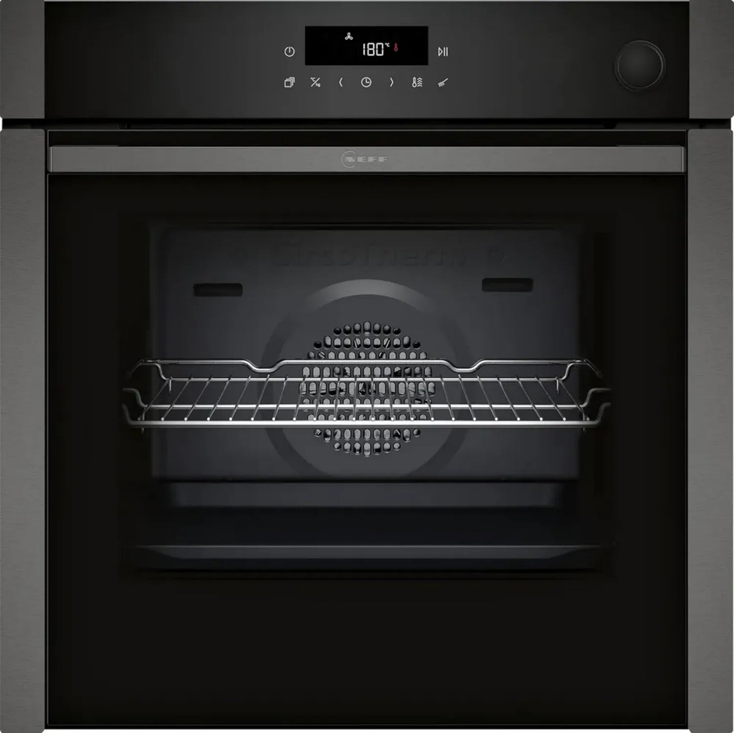 Four encastrable vapeur 60 cm, graphite, N 50