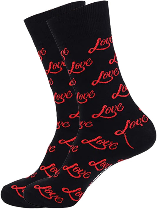 Chaussettes fantaisie – hauteur mi-mollet, à motifs, en coton