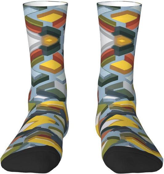 Chaussettes de sport – à motifs, respirant