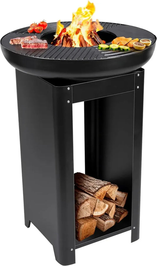 Brasero et Plancha Japonais - Barbecue Métal 61 x 90 cm pour Jardin et Terrasse